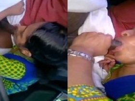 Desi couple indulges in poolside sperm drinking in Chennai video