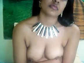 Beautiful Desi woman in action