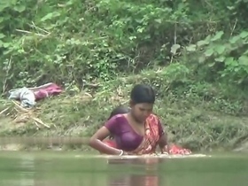 Ganga's steamy shower scenes in rural India featured in videos