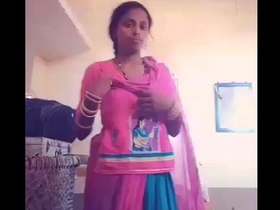 Indian village wife from Barmer, Rajasthan engages in sexual activity