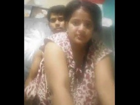 Big-breasted Indian wife gets vigorously penetrated from behind