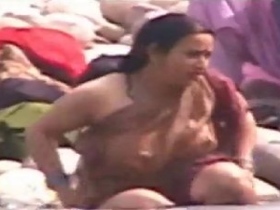 Rural cousins strip naked in the shower