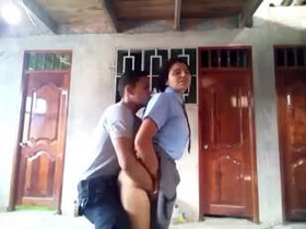Indian school girl gets intimate with law enforcement officer