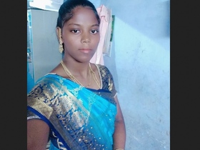 A Tamil housewife reveals her breasts and vagina