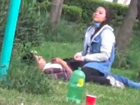 Indian couples enjoying themselves outdoors