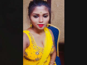 Elakkiya's seductive breasts in Part 1 of sizzling Indian video series