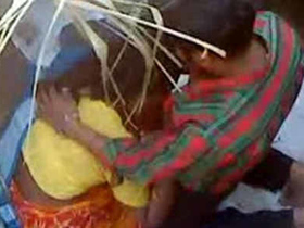 Indian woman gives oral pleasure in an outdoor setting