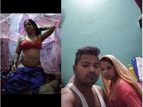 Desi wife flaunts her breasts for her husband