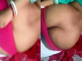 Indian wife's ample rear end caught on camera