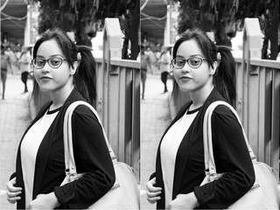 Indian babe Desi shows off her skills in a blowjob video