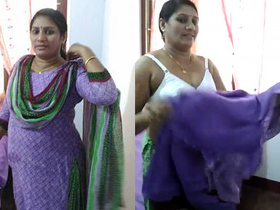 Bhabhi's clothes come off in steamy video