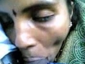 The maid gets caught by the owner while giving oral in the car