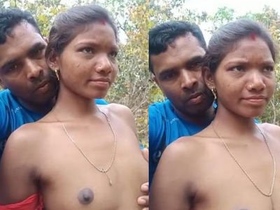 Outdoor adventure with Indian couple in small town