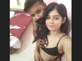 Cute couple's first time experiencing the pleasure of a handsome cock