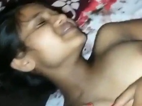Skinny girl from Guwahati enjoys deep pussy penetration