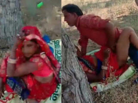 Desi aunty gets caught having sex in the village
