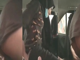 Desi nurse gets rough with her patient in a car