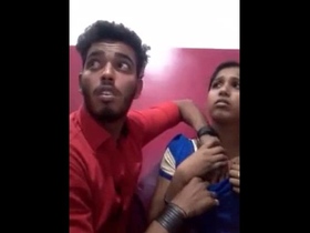 Desi girlfriend's breasts fondled in steamy film