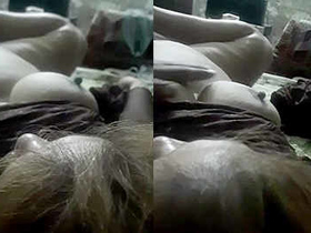 Pakistani wife exposes her breasts during intimate encounter