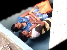 Indian girl's boobs squeezed in a loving video