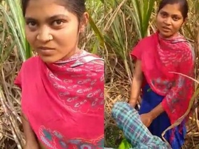 Naughty Desi couple gets caught having sex outdoors