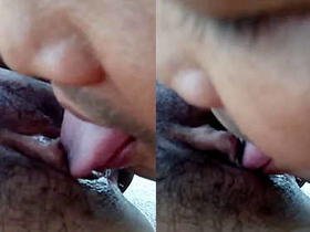 Clear audio and visuals of a Desi woman pleasuring another with her tongue
