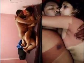 Desi lover gets romantic and gets fucked in hotel room
