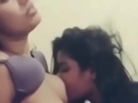 Leaked video of Desi lesbian sex in the kitchen