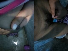 Country babe flaunts her natural body