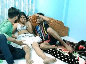 Indian woman prepares for intimate encounter with her spouse's endorsement