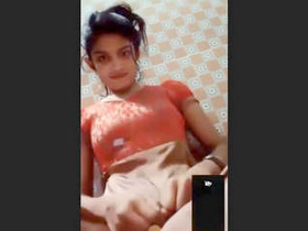 Young Indian girl bares her body in a seductive display