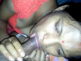 Indian wife's passionate oral sex with husband's friend