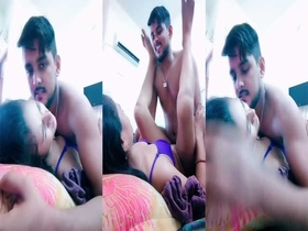 Young couple shares selfie video of their Indian lovers having sex