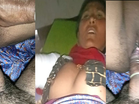 Indian wife gets rough with her husband on camera