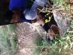 Indian college students' wild jungle sex adventure