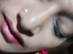 A stunning wife and her husband engage in fervent lovemaking