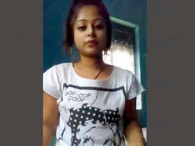 Indian girl strips naked and teases her partner