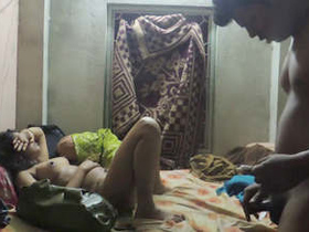 Young Indian couple enjoys steamy sex in hotel room
