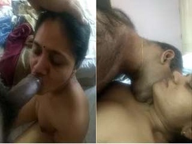 Telugu bhabhi gives a blowjob and gets fucked in HD