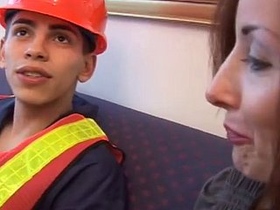 Boss Stacy has sexual relations with her staff member in the workplace