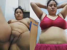 Voluptuous Indian woman with large figure