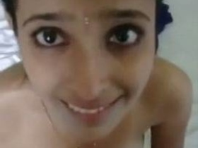 Indian wife gets caught cheating and swallows cum in video