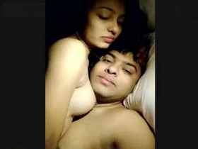 Experience the passion of a newlywed desi couple in this steamy video