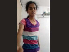 Indian beauty indulges in self-pleasure by fingering and caressing her breasts