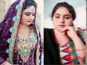 Hot wife flaunts her breasts and pussy in a seductive display