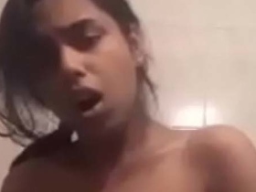 Indian girlfriend's video call for steamy sex session