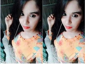 Desi babe flaunts her big boobs in front of her boyfriend
