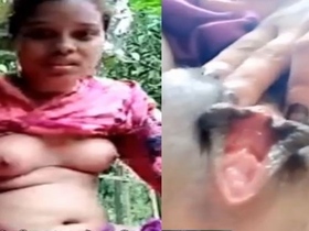 Bangladeshi unmarried girl goes topless in outdoor show