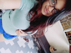 Indian wife has fun washing with her husband's penis in the shower