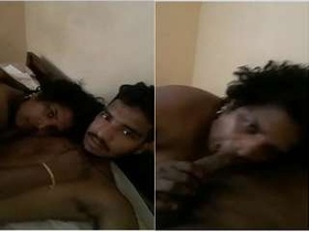 Tamil wife gets horny and sucks a dick